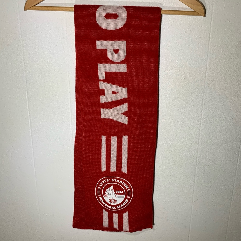 San Francisco 49ers Scarf Levi Stadium Inagural 14